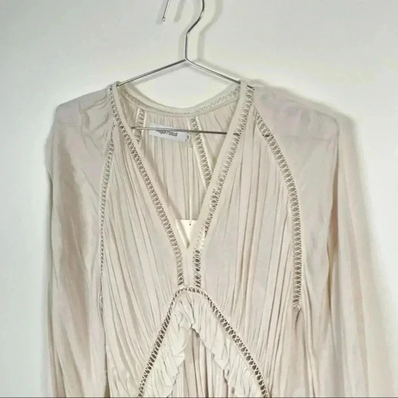 Magali Pascal The Drew Balloon Sleeve Blouse In Dusty White - Picture 4 of 12